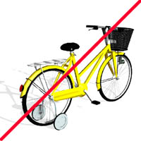 利用できない自転車の例2