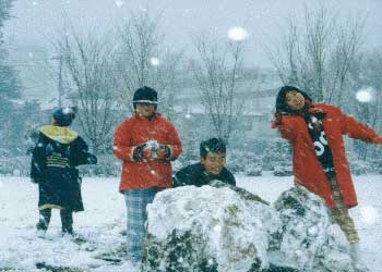 第4回 大判部門 佳作 雪よ降れふれもっと降れ